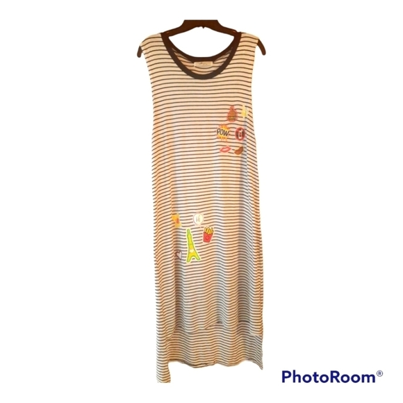 STRIPED Hi-lo Sleeveless 300 - Picture 1 of 6